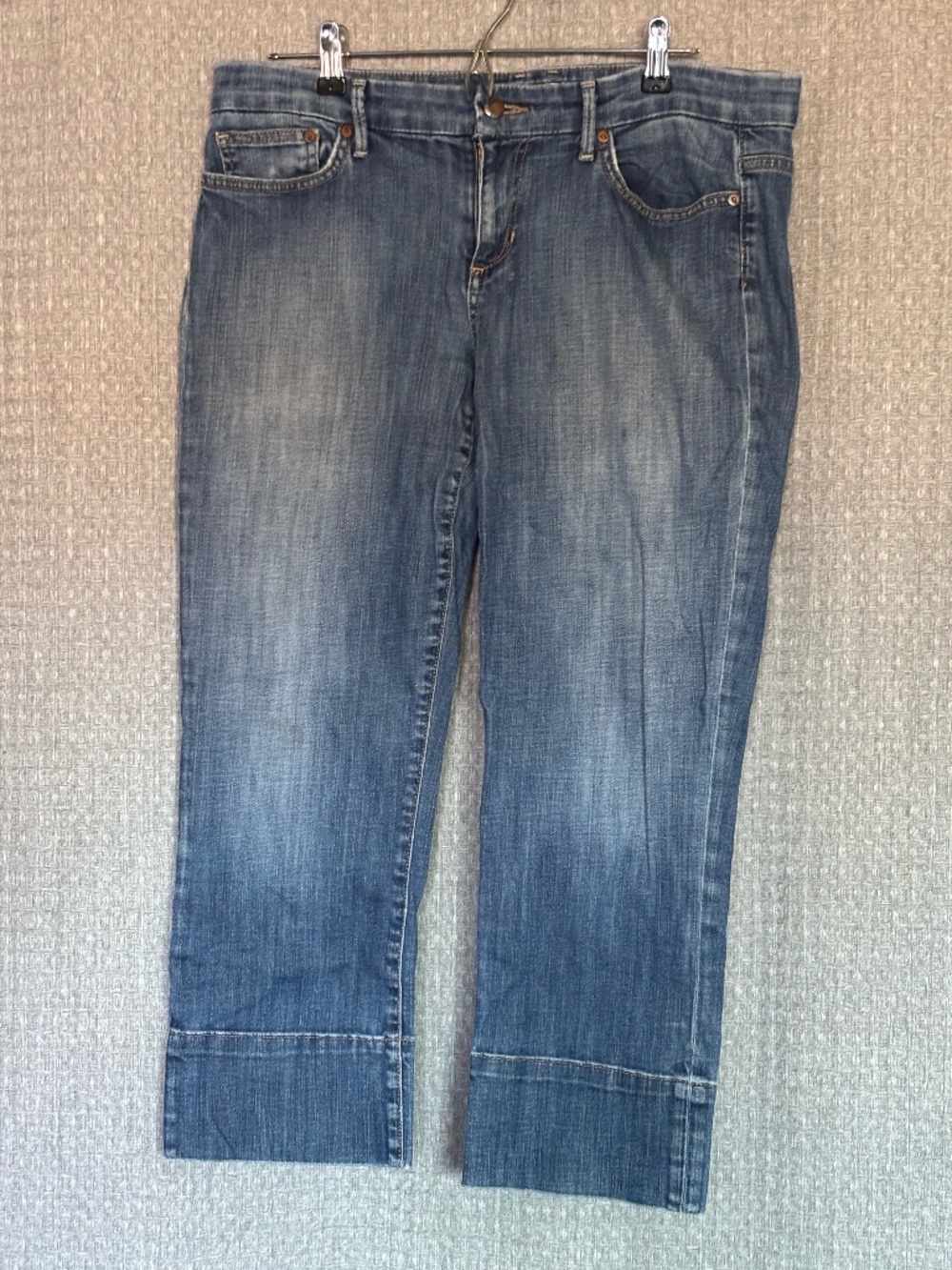 Joe's Jeans Cuffed Capri Jeans Women's Size 32 Stretch Denim Blue